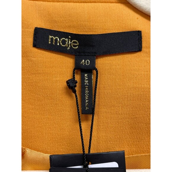 New Maje Size Large Cutout Orange Blazer Dress NWT - Picture 7 of 9